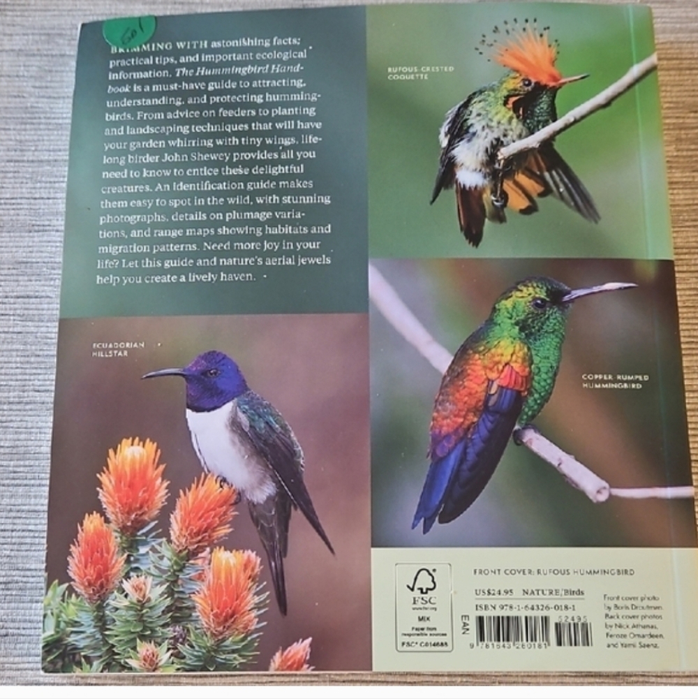 Hummingbird Handbook Book - Picture 3 of 4